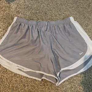 Grey Nike running shorts